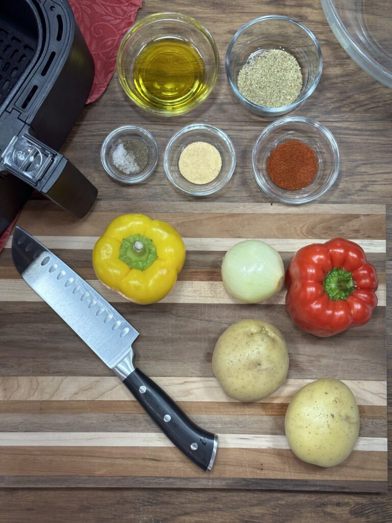 ingredients of the recipe on the table