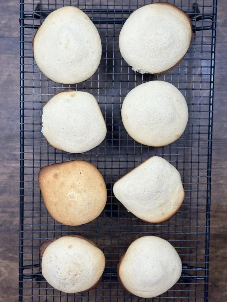 Buttermilk cookies on a cooling rack